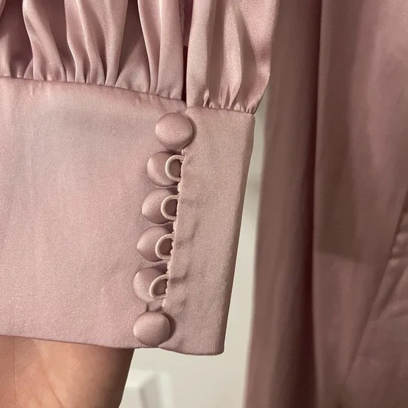 Mac Duggal Long Sleeve Dress in Light Pink - Picture 5 of 7